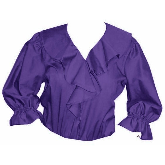 Shawl Collar Blouse in Purple