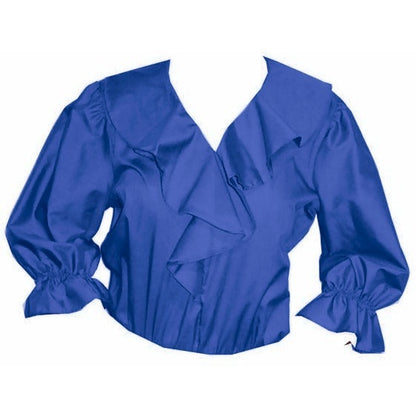 Shawl Collar Blouse in Royal
