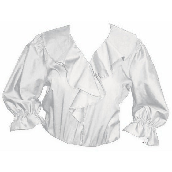 Shawl Collar Blouse in White