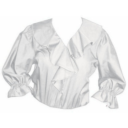 Shawl Collar Blouse in White