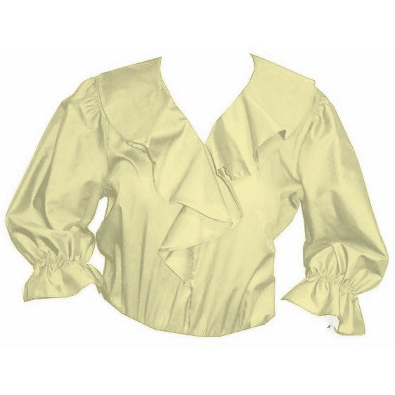 Shawl Collar Blouse in Yellow