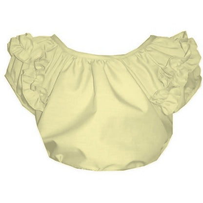 Childrens Ruffle Blouse in Yellow