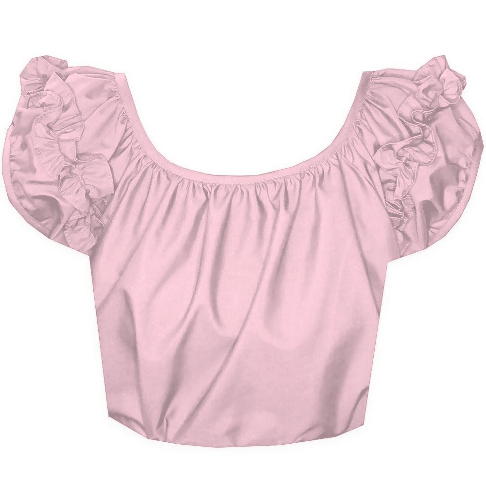 Basic Ruffle Blouse in Pink