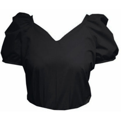 Sweetheart Neck Blouse in Black