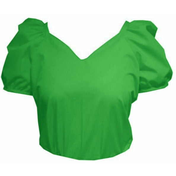 Sweetheart Neck Blouse in Kelly