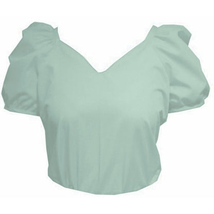 Sweetheart Neck Blouse in Mint