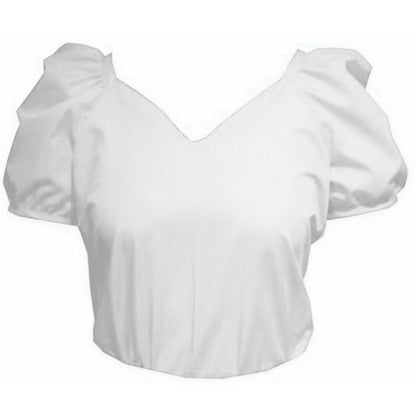Sweetheart Neck Blouse in White