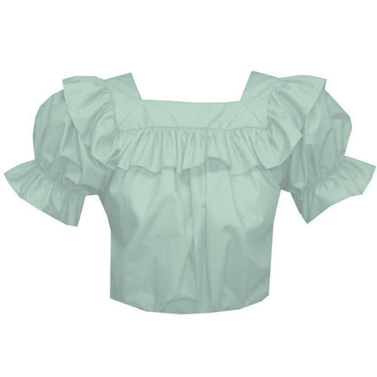 Square Neck Blouse in Mint