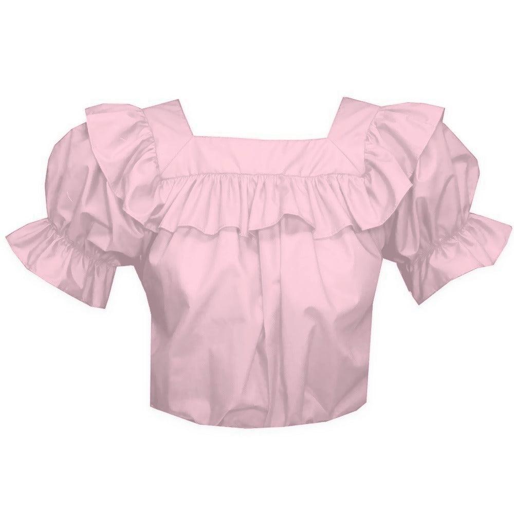 Square Neck Blouse in Pink