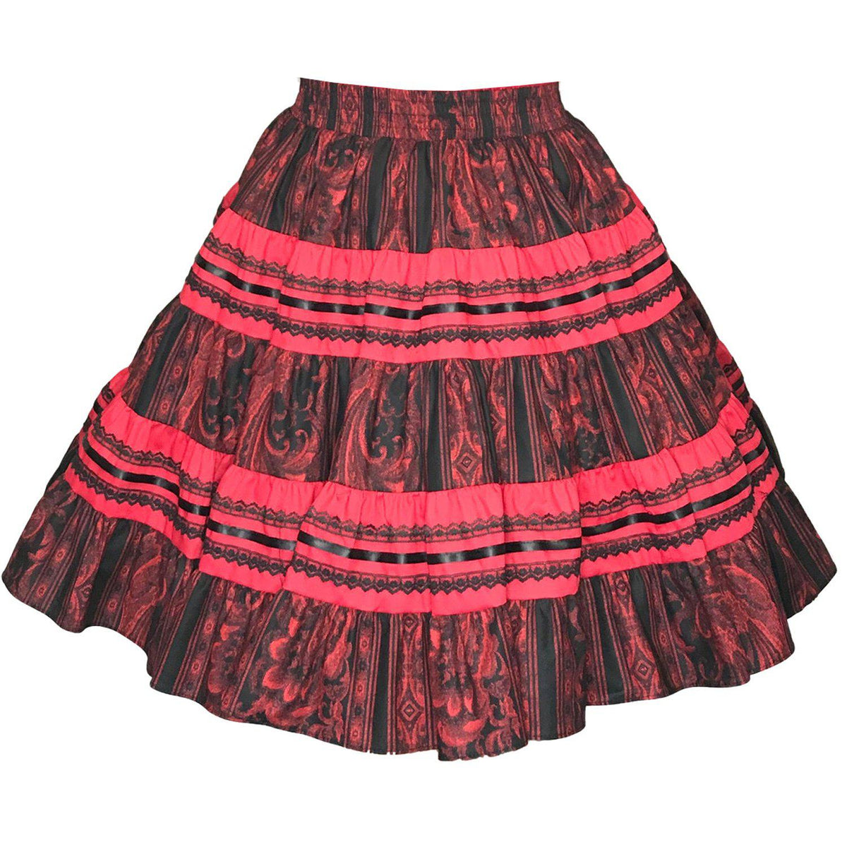 Regal Print Square Dance Skirt