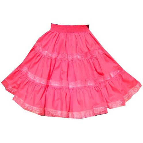 3 Tier Lace Square Dance Skirt, Skirt - Square Up Fashions