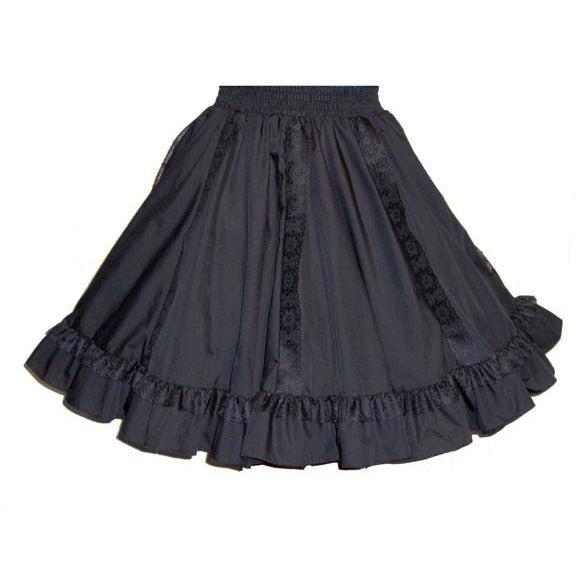 8 Gore Lace Square Dance Skirt, Skirt - Square Up Fashions