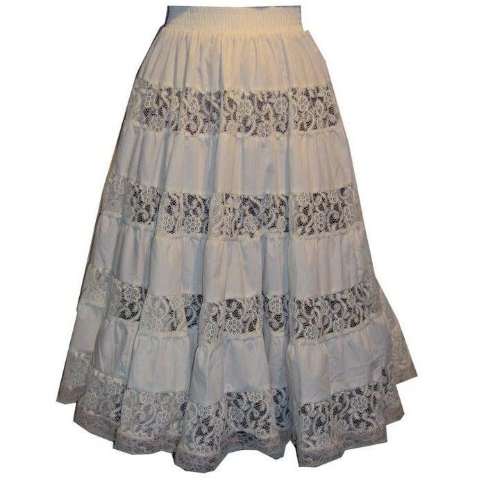 Overall Lace Prairie Skirt, Prairie - Square Up Fashions