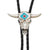 Steerhead Bolo Tie with Turquoise and Coral Inlay, Bolo Ties - Square Up Fashions