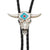 Steerhead Bolo Tie with Turquoise and Coral Inlay, Bolo Ties - Square Up Fashions