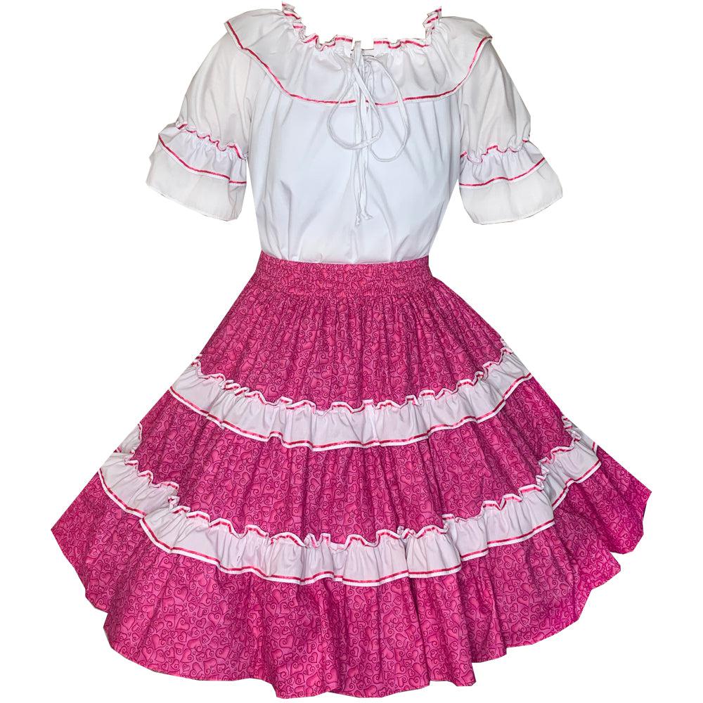 Hearts Galore Square Dance Outfit, Set - Square Up Fashions