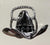 Black & Silver Hat Scarf tie slide, Scarf Slides - Square Up Fashions