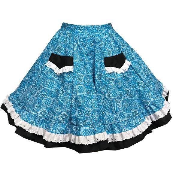 Western Bandana Square Dance Skirt, Skirt - Square Up Fashions