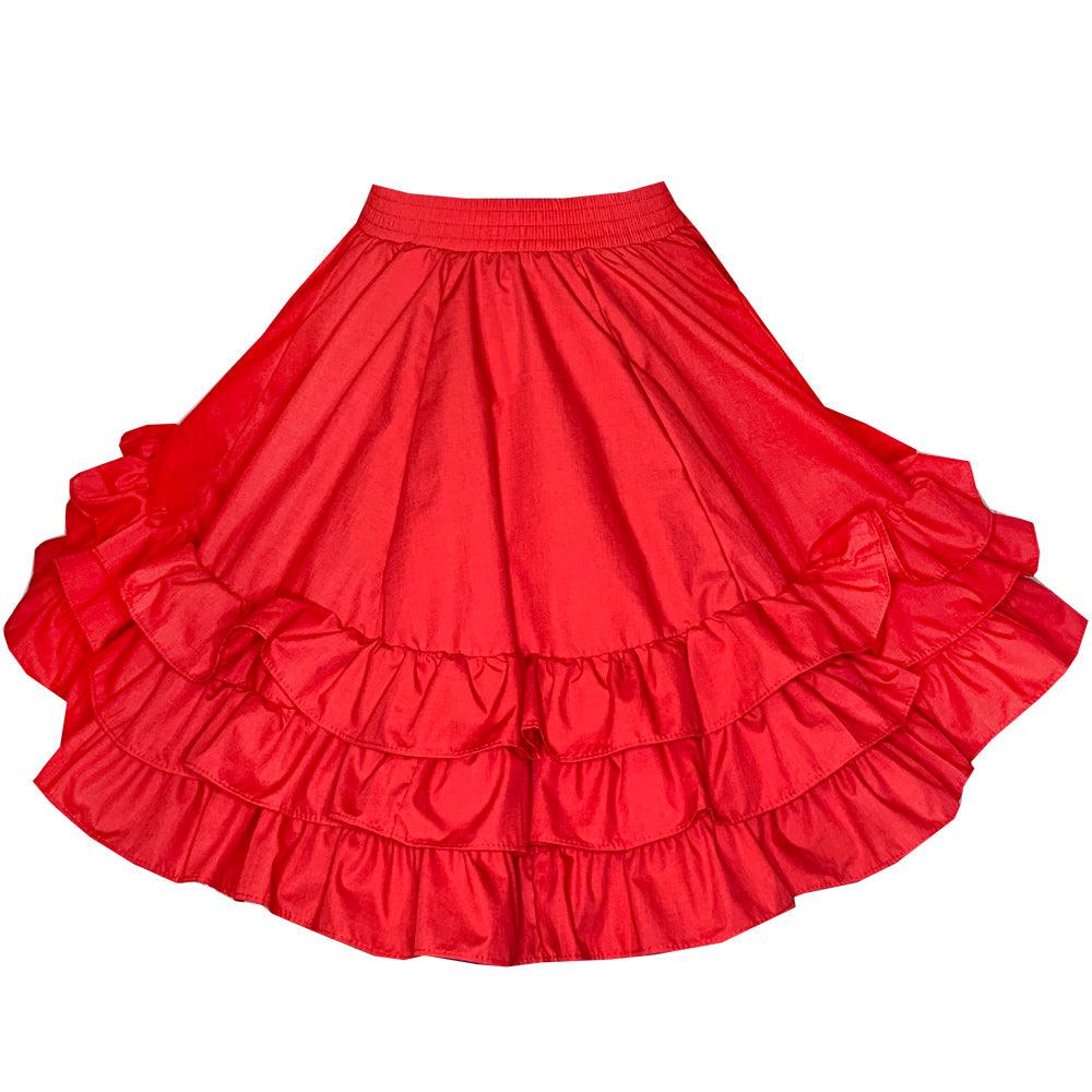 3 Ruffle Square Dance Skirt, Skirt - Square Up Fashions