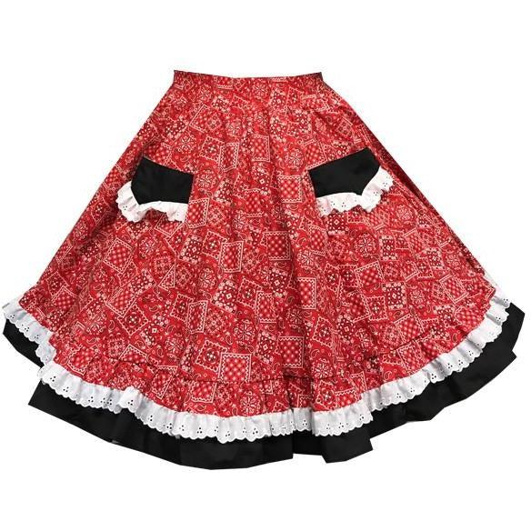 Western Bandana Square Dance Skirt, Skirt - Square Up Fashions