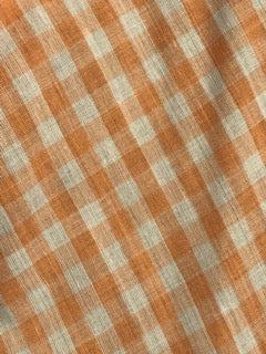 A close up of Square Up Fashions&#39; CLEARANCE Gingham Scarf Ties 1/4&quot; fabric.