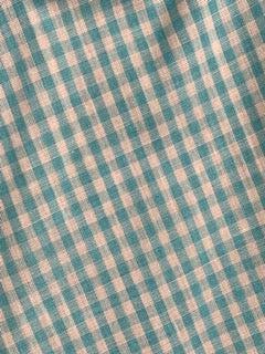 A close up of a CLEARANCE Gingham Scarf Ties 1/8&quot; by Square Up Fashions.