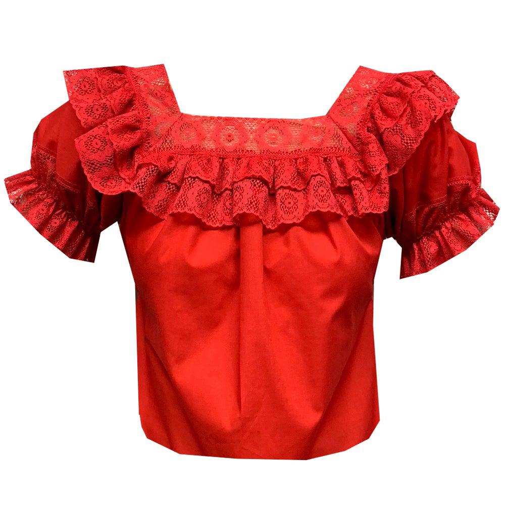 Fiesta Laced Square Neck Blouse, Blouse - Square Up Fashions
