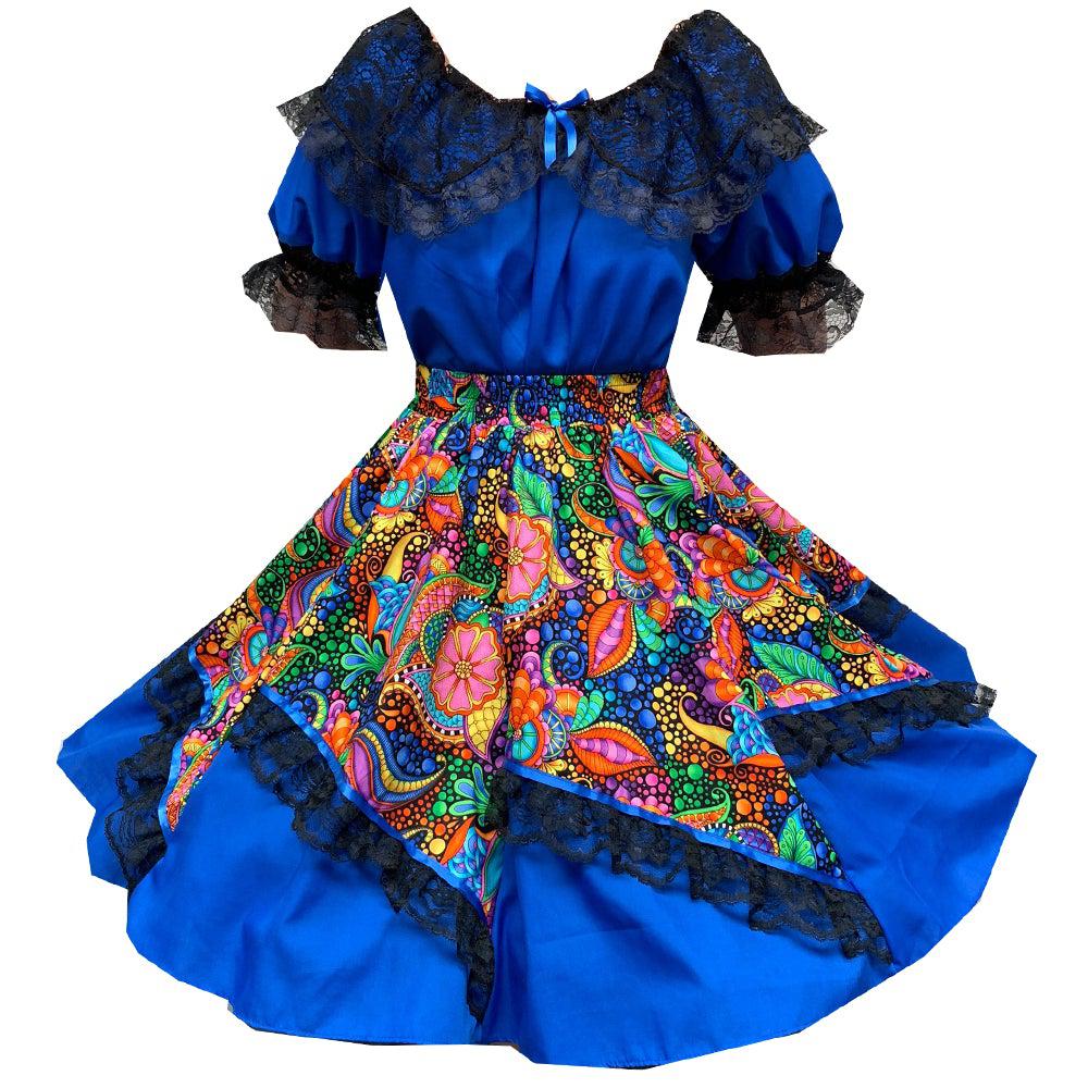 Colorful Carnival Square Dance Outfit, Set - Square Up Fashions