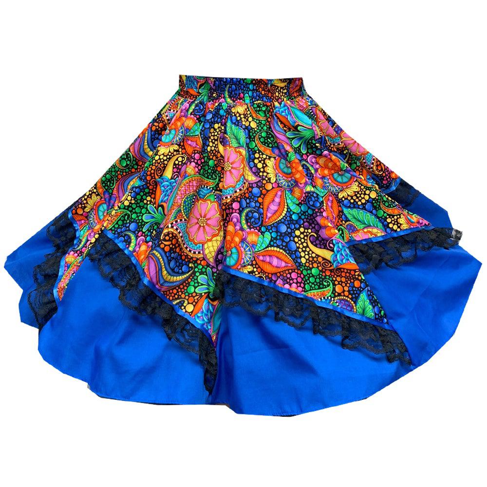 Colorful Carnival Square Dance Skirt, Skirt - Square Up Fashions