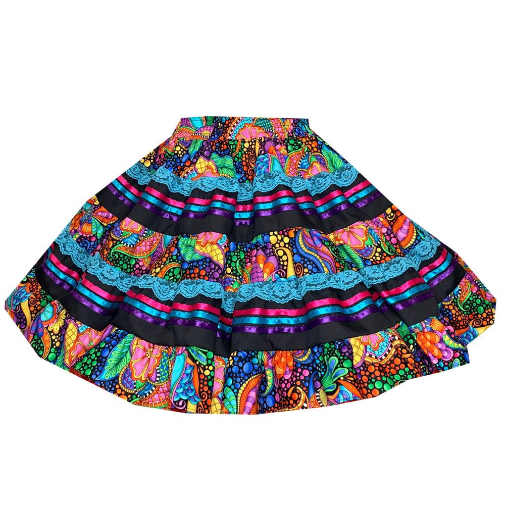 Vivid Fantasia Square Dance Skirt, Skirt - Square Up Fashions