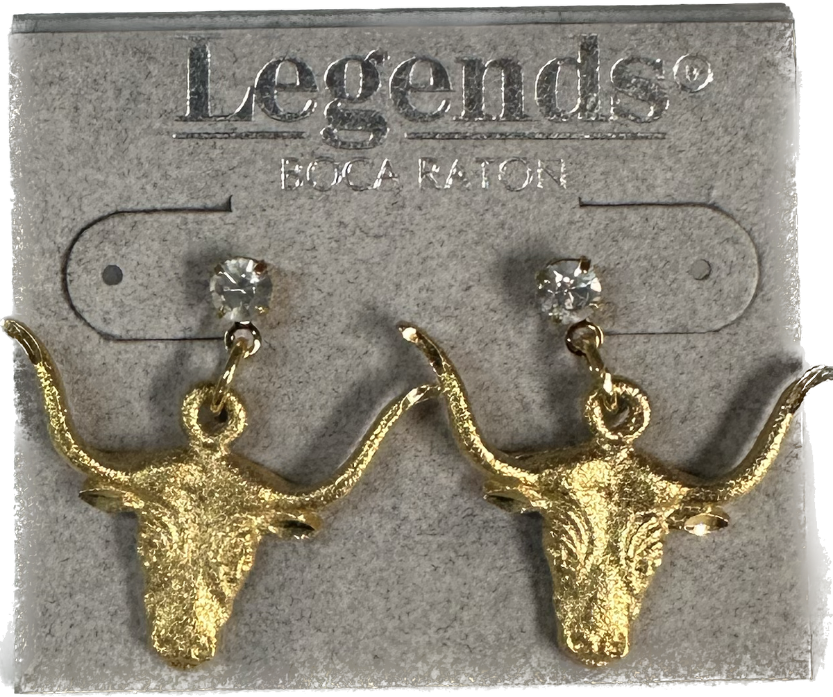 Golden Steer Earrings