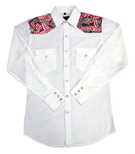 Mens Shirt With MATCHING Print Yoke, Mens Shirt - Square Up Fashions